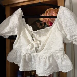 lost + wander top white size M
